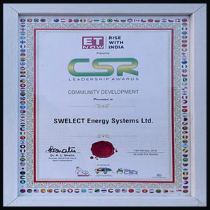 Global CSR Excellence and Leader ship Award for Solar Energy Company of the Year 2018