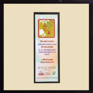 Solar PV Power Solution Provider of the year 2015