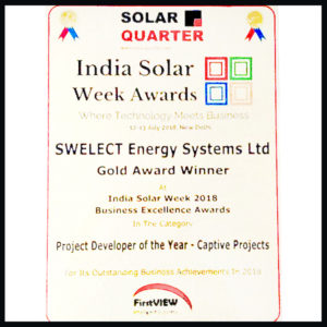 Solar Quarter’s Project Developer of the Year – Captive Projects